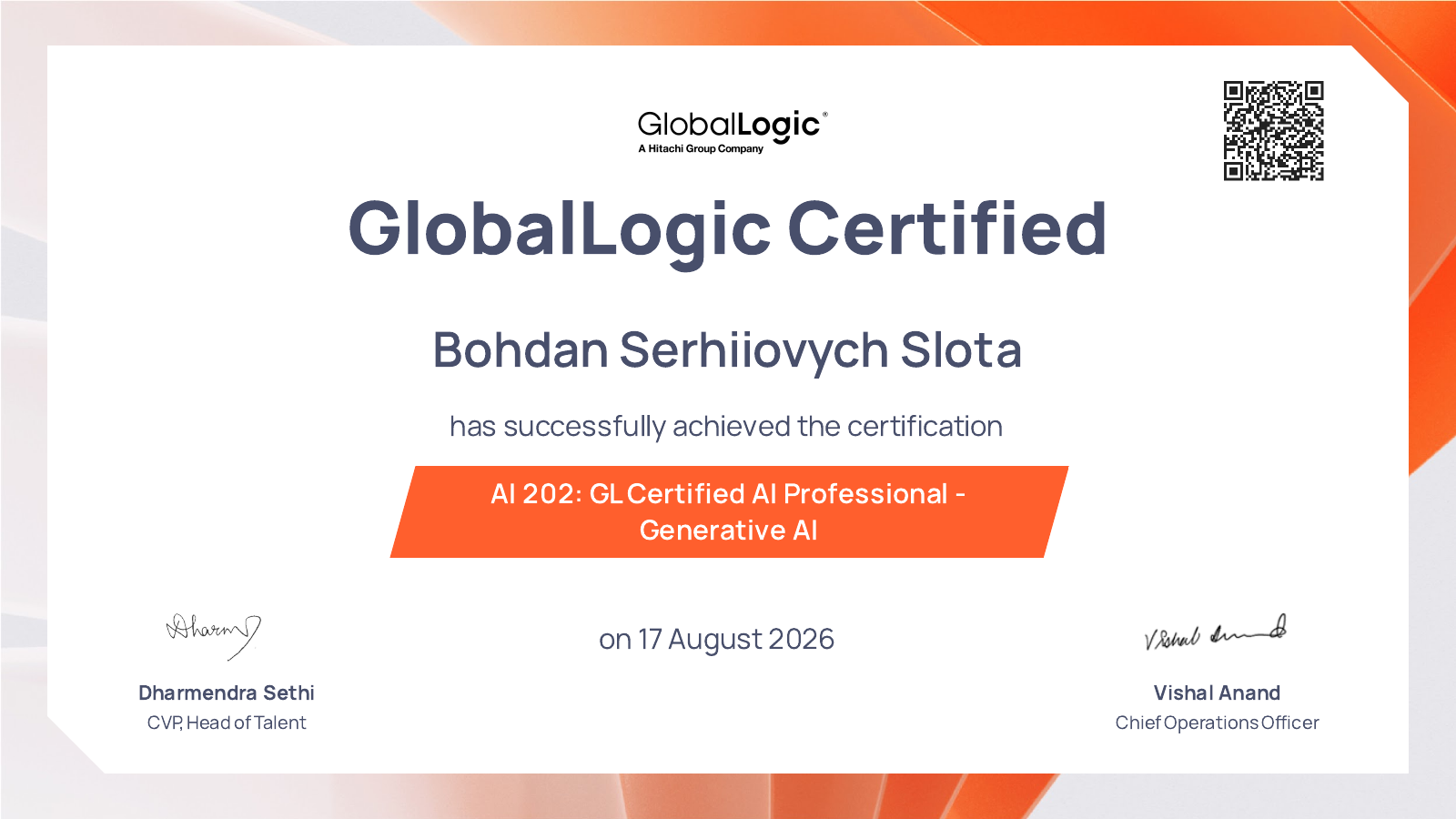 Certificate preview