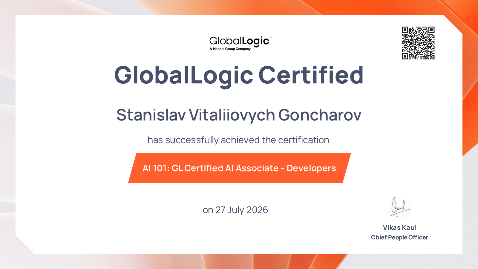 Certificate preview