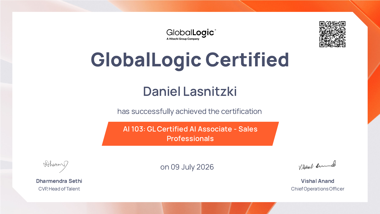 Certificate preview