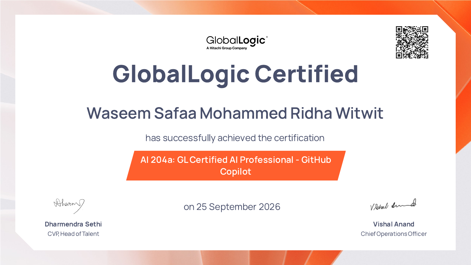 Certificate preview