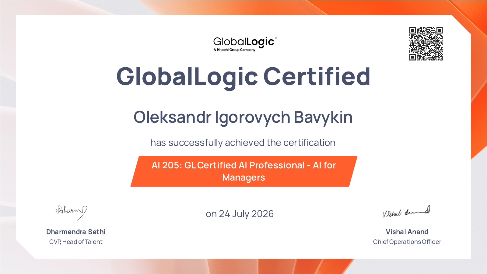 Certificate preview