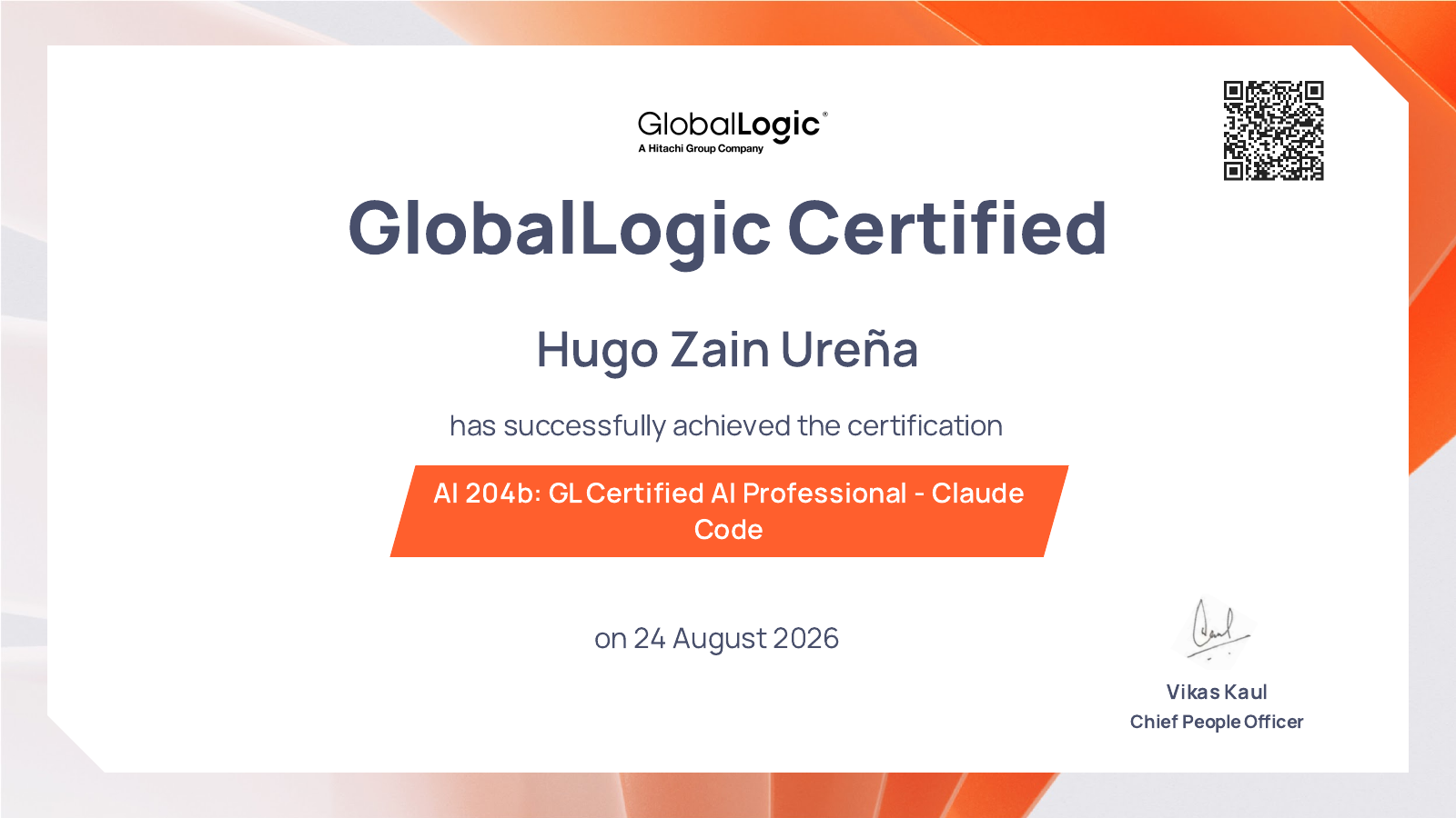 Certificate preview