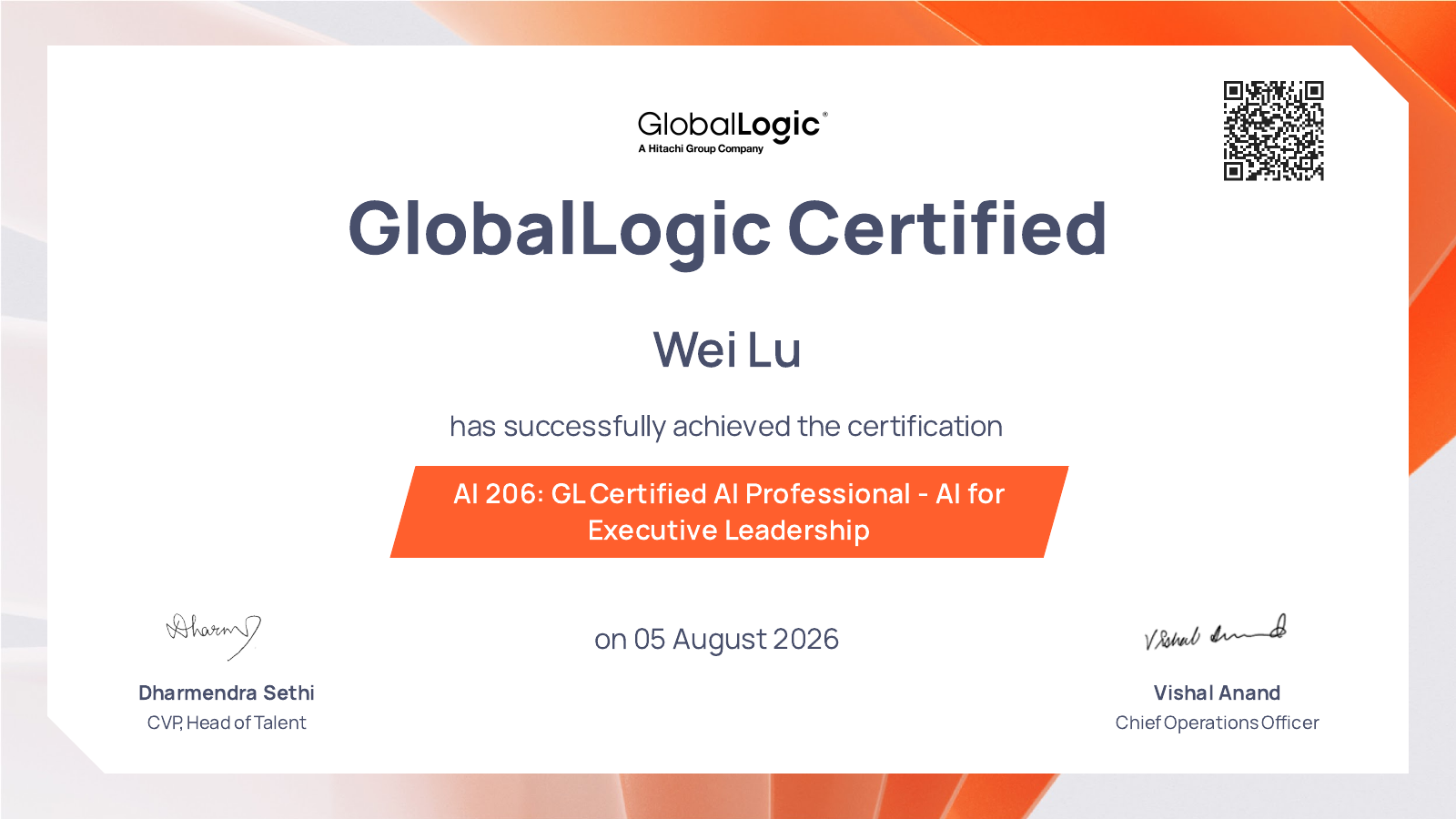 Certificate preview