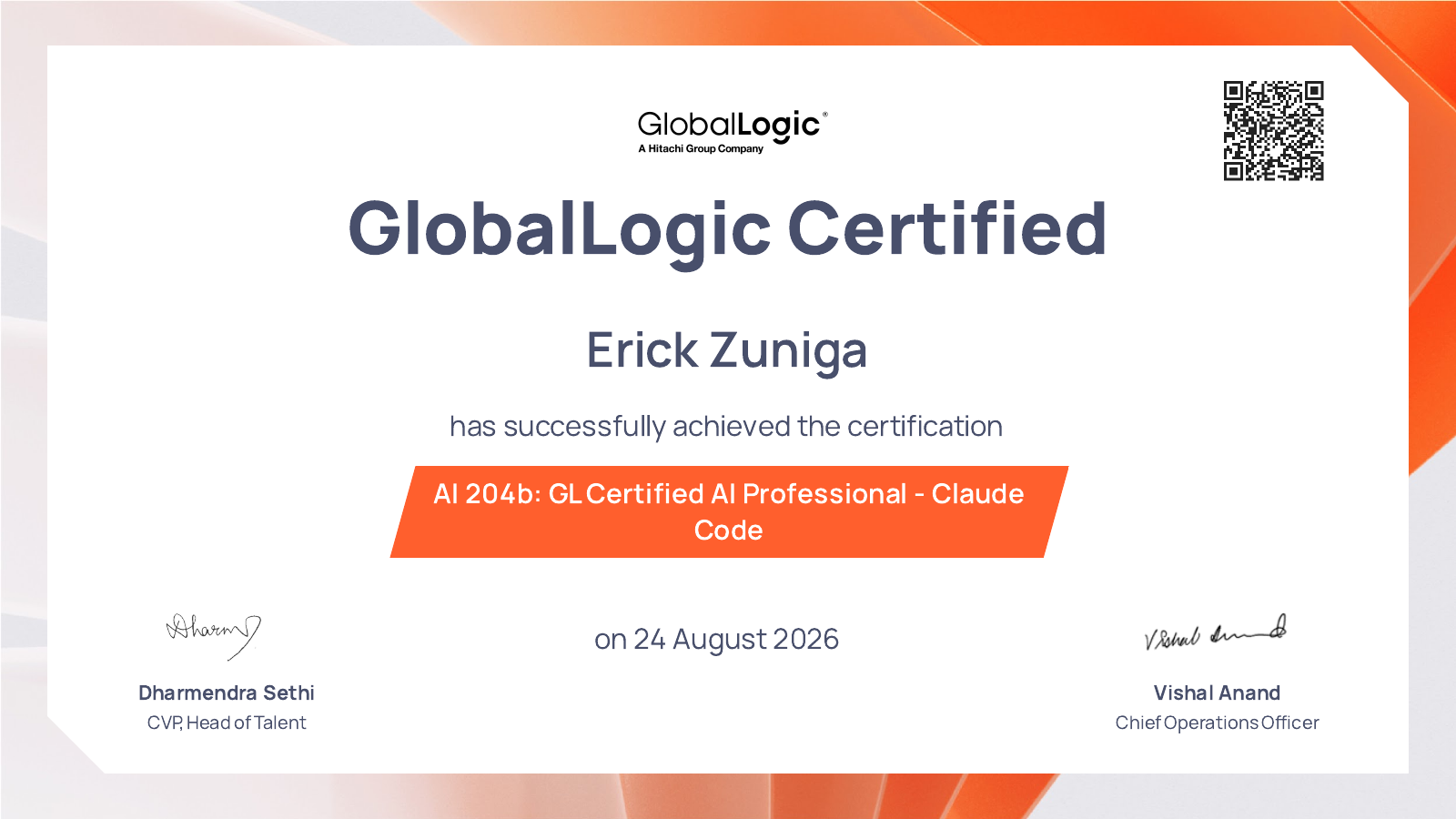 Certificate preview