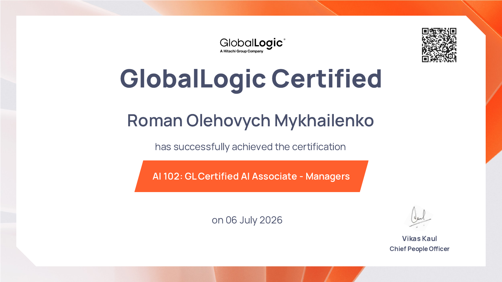 Certificate preview